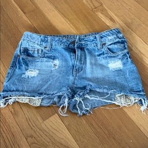 ripped jean shorts!